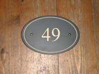 Welsh Slate House Number Sign